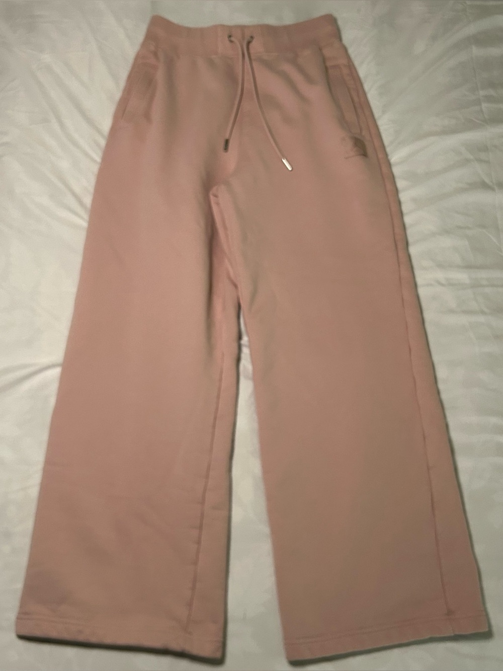 Air Jordan Flight Sweatpants Womens Small Pink French Loose Fit Wide FV7155-601